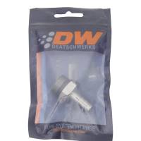 DeatschWerks - DeatschWerks 10AN ORB Male to 3/8in Male Triple Barb Fitting (Incl O-Ring) - Anodized DW Titanium - Image 3