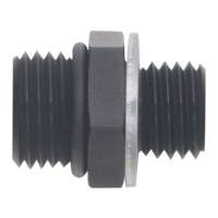 DeatschWerks - DeatschWerks 6AN ORB Male to M12 X 1.5 Metric Male (Incl O-Ring and Washer) - Anodized Matte Black - Image 2