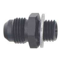 DeatschWerks - DeatschWerks 6AN Male Flare to M12 X 1.5 Male Metric Adapter (Incl Washer) - Anodized Matte Black - Image 2