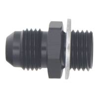 DeatschWerks - DeatschWerks 6AN Male Flare to M14 X 1.5 Male Metric Adapter (Incl Washer) - Anodized Matte Black - Image 2