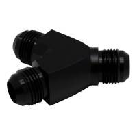 DeatschWerks 10AN Male Flare to 10AN Male Flare to 10AN Male Flare Y Fitting - Anodized Matte Black