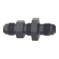 DeatschWerks - DeatschWerks 6AN Male Flare to 6AN Male Flare Bulkhead Adapter (Incl Nut) - Anodized Matte Black - Image 2