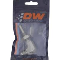 DeatschWerks - DeatschWerks 6AN Male Flare To 5/16in. Male Barb Bulkhead Adapter 90-Degree (Incl. Nut) - Image 5