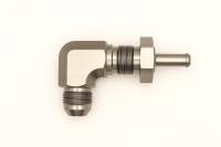 DeatschWerks - DeatschWerks 8AN Male Flare To 5/16in. Male Barb Bulkhead Adapter 90-Degree (Incl. Nut) - Image 2