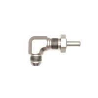 DeatschWerks - DeatschWerks 8AN Male Flare To 5/16in. Male Barb Bulkhead Adapter 90-Degree (Incl. Nut) - Image 4