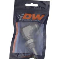 DeatschWerks - DeatschWerks 8AN Male Flare To 5/16in. Male Barb Bulkhead Adapter 90-Degree (Incl. Nut) - Image 5