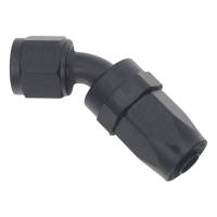 DeatschWerks - DeatschWerks 8AN Female Swivel 45-Degree Hose End CPE - Anodized Matte Black - Image 2