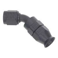 DeatschWerks - DeatschWerks 6AN Female Swivel 45-Degree Hose End PTFE (Incl 1 Olive Insert) - Anodized Matte Black - Image 2