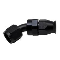 DeatschWerks - DeatschWerks 8AN Female Swivel 45-Degree Hose End PTFE (Incl 1 Olive Insert) - Anodized Matte Black - Image 3