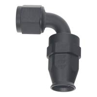 DeatschWerks - DeatschWerks 8AN Female Swivel 90-Degree Hose End PTFE (Incl 1 Olive Insert) - Anodized Matte Black - Image 2