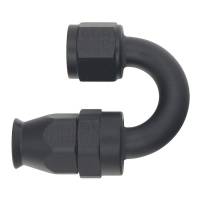 DeatschWerks - DeatschWerks 8AN Female Swivel 180-Degree Hose End PTFE (Incl Olive Insert) - Anodized Matte Black - Image 2