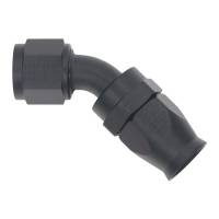 DeatschWerks - DeatschWerks 10AN Female Swivel 45-Degree Hose End PTFE (Incl Olive Insert) - Anodized Matte Black - Image 2