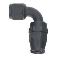 DeatschWerks - DeatschWerks 10AN Female Swivel 90-Degree Hose End PTFE (Incl Olive Insert) - Anodized Matte Black - Image 2