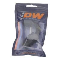 DeatschWerks - DeatschWerks 8 AN Female Flare Swivel 120-Degree Hose End PTFE - Anodized Matte Black - Image 3