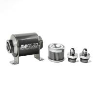 DeatschWerks - DeatschWerks Stainless Steel 6AN 10 Micron Universal Inline Fuel Filter Housing Kit (70mm) - Image 2