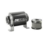 DeatschWerks - DeatschWerks Stainless Steel 8AN 100 Micron Universal Inline Fuel Filter Housing Kit (70mm) - Image 2