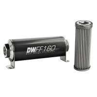 DeatschWerks - DeatschWerks Stainless Steel 8AN 40 Micron Universal Inline Fuel Filter Housing Kit (160mm) - Image 2