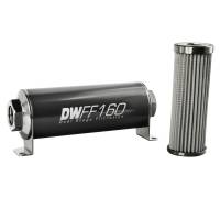 DeatschWerks - DeatschWerks Stainless Steel 10AN 100 Micron Universal Inline Fuel Filter Housing Kit (160mm) - Image 2