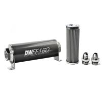 DeatschWerks - DeatschWerks Stainless Steel 8AN 100 Micron Universal Inline Fuel Filter Housing Kit (160mm) - Image 2