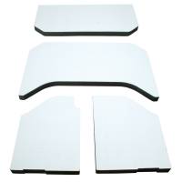 DEI - DEI 11-18 Jeep Wrangler JK 4-Door Boom Mat Headliner - 4 Piece - White - Image 3