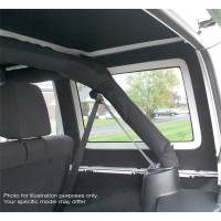 DEI - DEI 11-18 Jeep Wrangler JK 4-Door Boom Mat Rear Side Window Trim - 2 Piece - Black - Image 4