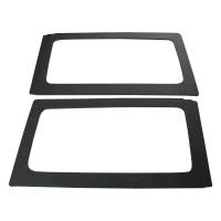 DEI - DEI 11-18 Jeep Wrangler JK 2-Door Boom Mat Rear Side Window Trim - 2 Piece - Black - Image 3