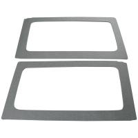 DEI - DEI 11-18 Jeep Wrangler JK 2-Door Boom Mat Rear Side Window Trim - 2 Piece - Gray - Image 2