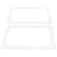 DEI - DEI 11-18 Jeep Wrangler JK 2-Door Boom Mat Rear Side Window Trim - 2 Piece - White - Image 2