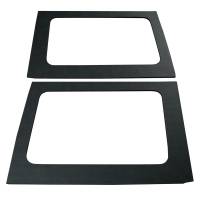 DEI - DEI 11-18 Jeep Wrangler JK 4-Door Boom Mat Rear Side Window Trim - 2 Piece - Black Leather Look - Image 2