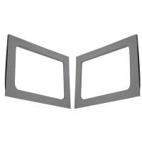 DEI - DEI 11-18 Jeep Wrangler JK 4-Door Boom Mat Rear Side Window Trim - 2 Piece - Gray Leather Look - Image 2