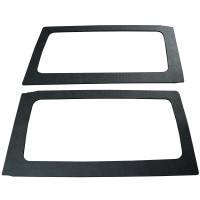 DEI - DEI 11-18 Jeep Wrangler JK 2-Door Boom Mat Rear Side Window Trim - 2 Piece - Black Leather Look - Image 2