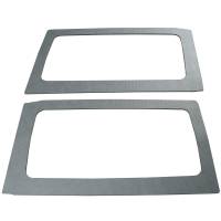 DEI - DEI 11-18 Jeep Wrangler JK 2-Door Boom Mat Rear Side Window Trim - 2 Piece - Gray Leather Look - Image 2