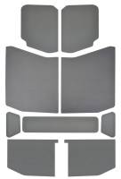 DEI - DEI 18-23 Jeep Wrangler JL 4-Door Boom Mat Headliner - 9 Piece - Gray Leather Look - Image 3