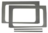 DEI - DEI 18-23 Jeep Wrangler JL 4-Door Boom Mat Rear Side Window Trim - 4 Piece - Gray Leather Look - Image 3