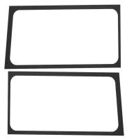 DEI - DEI 18-23 Jeep Wrangler JL 2-Door Boom Mat Rear Side Window Trim - 2 Piece - Black Leather Look - Image 3