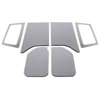 DEI 11-18 Jeep Wrangler JK 2-Door Boom Mat Complete Headliner Kit - 6 Piece - Gray