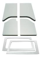 DEI - DEI 11-18 Jeep Wrangler JK 2-Door Boom Mat Complete Headliner Kit - 6 Piece - White - Image 3