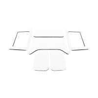 DEI 11-18 Jeep Wrangler JK 4-Door Boom Mat Complete Headliner Kit - 6 Piece - White