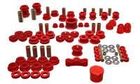 Energy Suspension - Energy Suspension 94-01 Acura Integra (except Type R) Red Hyper-Flex Master Bushing Set - Image 1