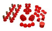 Energy Suspension - Energy Suspension 91-02 Saturn S Series Coupe/Sedan/Wagon Red Hyper-Flex Master Bushing Set - Image 1