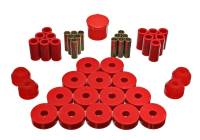 Energy Suspension - Energy Suspension 55-75 Jeep CJ5/CJ6 Red Hyper-Flex Master Bushing Set - Image 1