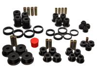 Energy Suspension - Energy Suspension 84-01 Jeep Cherokee/Wagoneer/Comanche Black Hyper-Flex Master Bushing Set - Image 1