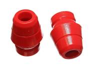 Energy Suspension - Energy Suspension 97-06 Jeep Wrangler YJ/TJ Red Front Bump Stop Set (Set of 2) - Image 1