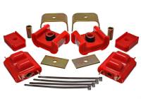 Energy Suspension - Energy Suspension 73-84 K5 Blazer 4WD Fullsize Red Complete Motor&Trans Mount Set Zinc Finish - Image 2