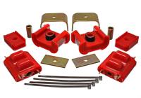 Energy Suspension - Energy Suspension 73-84 K5 Blazer 4WD Fullsize Red Complete Motor&Trans Mount Set Zinc Finish - Image 3