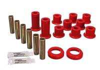 Energy Suspension - Energy Suspension 82-04 GM S-10/S-15 Pickup 2WD / 82-04 S-10 Blazer Red Rear Leaf Spring Bushing Set - Image 1