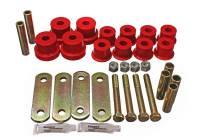 Energy Suspension - Energy Suspension 67-81 Chevrolet Camaro Red Heavy Duty Shackle Set (Includes Hardware) - Image 2