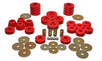 Energy Suspension - Energy Suspension 73-95 K5 Blazer Red Body(cab) Mount Set - Image 1