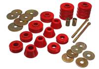 Energy Suspension - Energy Suspension 67-72 GM 3/4 Ton C-20/C2500 / 1 Ton C-30/C3500 2WD Red Body(cab) Mount Set - Image 1