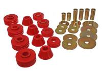 Energy Suspension - Energy Suspension 73-80 GM 1/2 Ton C-10/C1500 Pick Up 2WD Red Body (Cab) Mount Set - Image 1